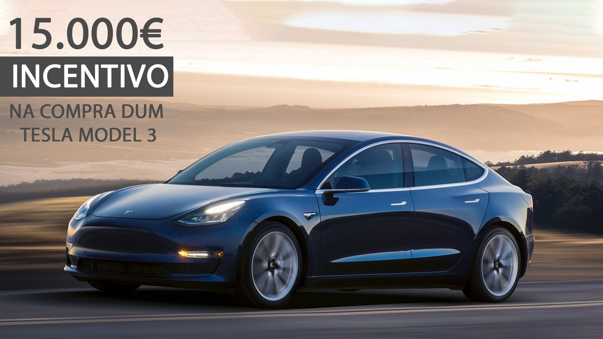 Estás a pensar comprar um Tesla Model 3? Fica a saber que estão a dar 15 mil euros de incentivo para quem o fizer. Mas não em Portugal!