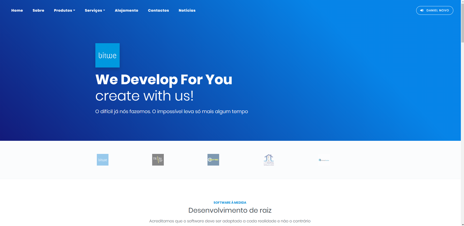 Desenvolvemos uma nova plataforma a pensar em si. Visite-nos e diga-nos o que pensa